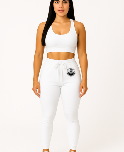 Flex-Fit Lounge Joggers – Pure White