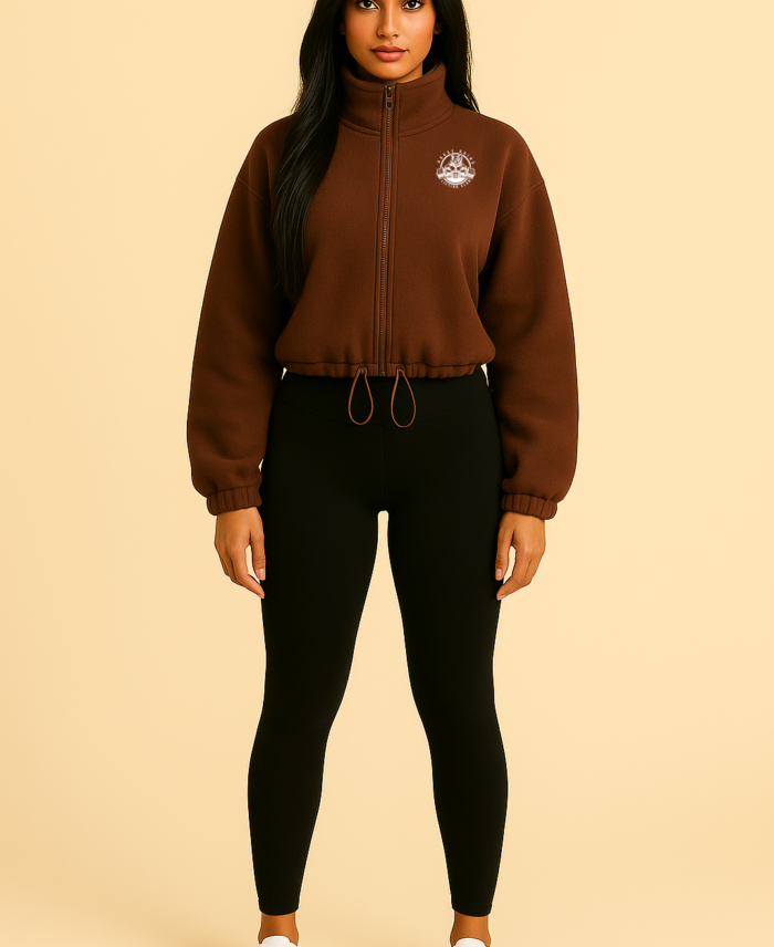 Confident Pose in Beige Background