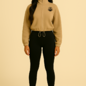 Confident Style in Beige and Black