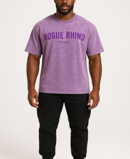 RhinoGrit Vintage Dye Tee – Purple Rush