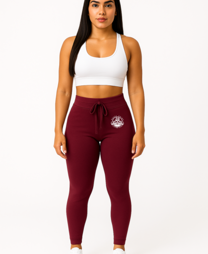 Flex-Fit Lounge Joggers – Crimson Red