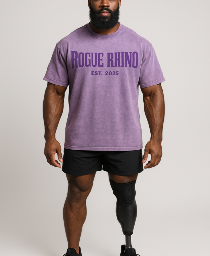 Heavyweight Stamped Tee – Violet Purple