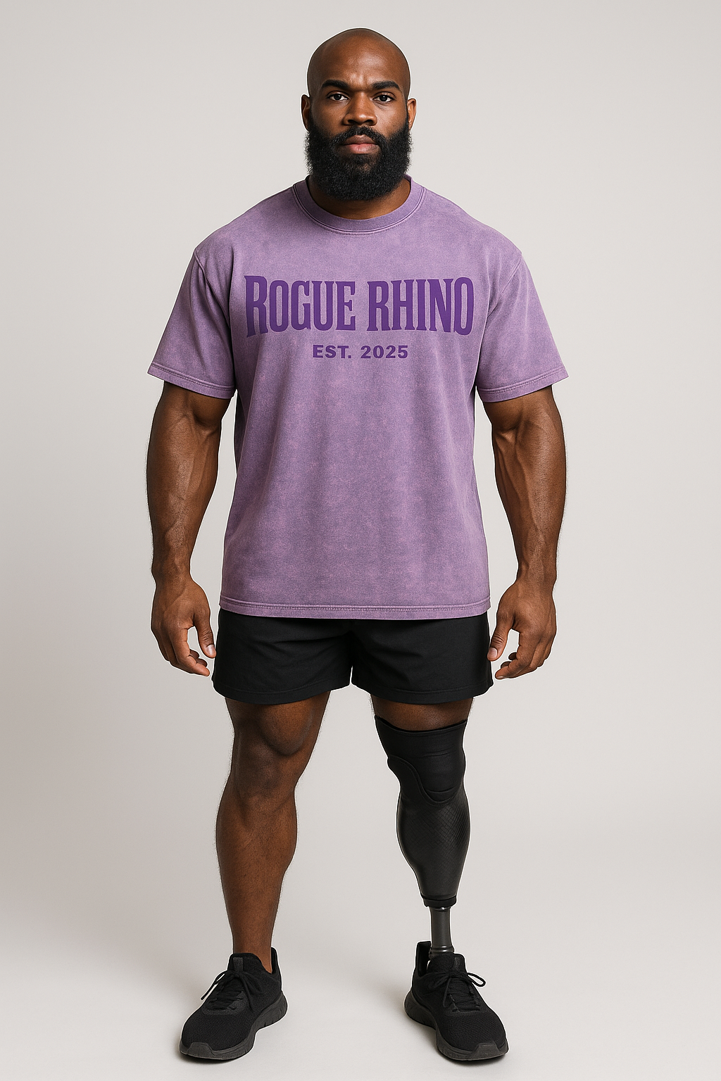 Heavyweight Stamped Tee – Violet Purple
