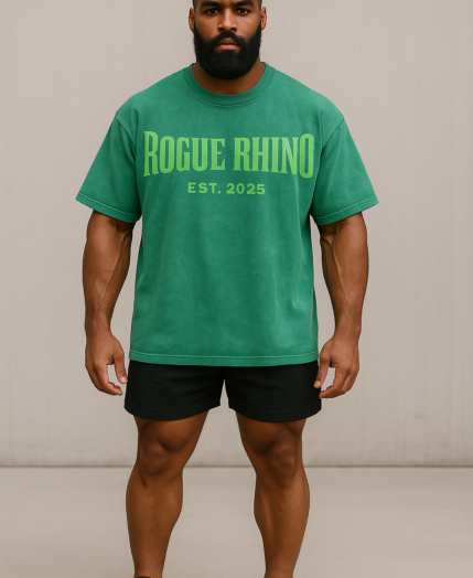 Heavyweight Stamped Tee – Forest Green