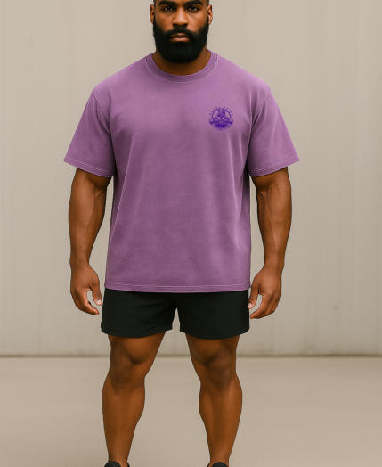 Heavyweight Drop Tee – Violet Purple