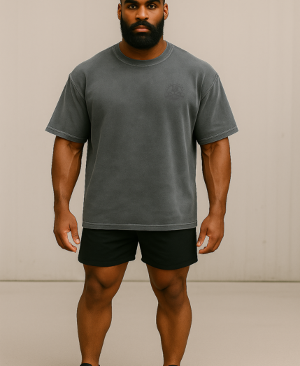 Heavyweight Drop Tee – Iron Slate