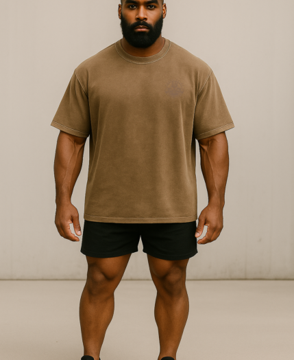 Heavyweight Drop Tee – Bronze Fog