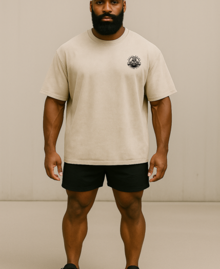 Heavyweight Drop Tee – Desert Taupe