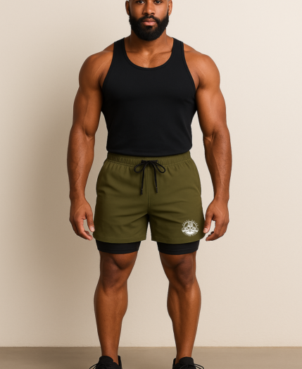 Hybrid Liner Shorts - Army Green